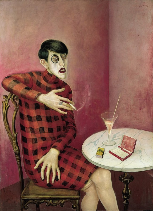 "Retrato de la periodista Sylvia von Harden" de Otto Dix.